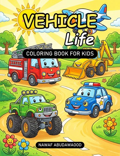 Vehicle Life: Coloring Book for Kids - book cover