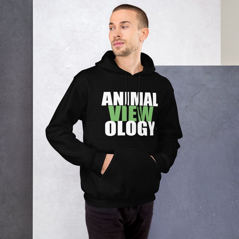 AnimalViewology Stacked Hoodie Front