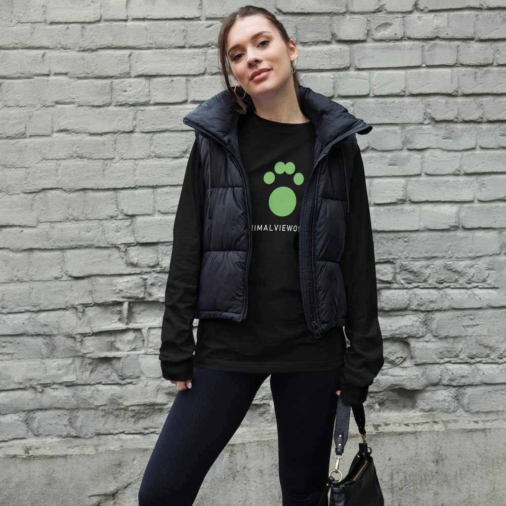 AnimalViewology Paw Long Sleeve Tee Front
