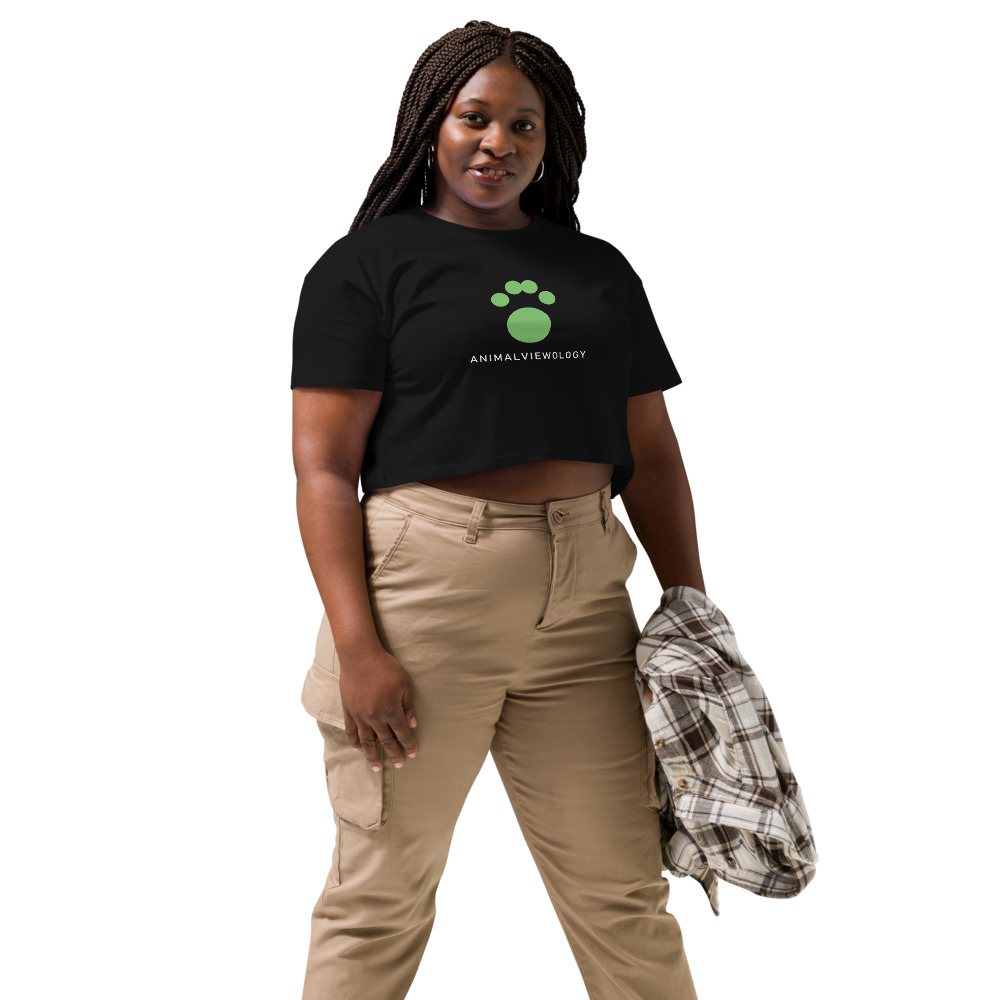 AnimalViewology Paw Crop Top Front