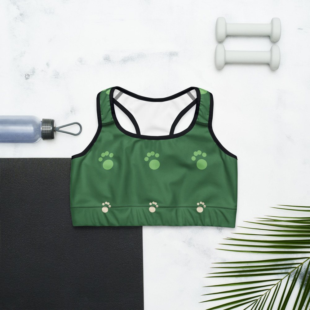 AnimalViewology Paws Sports Bra Front
