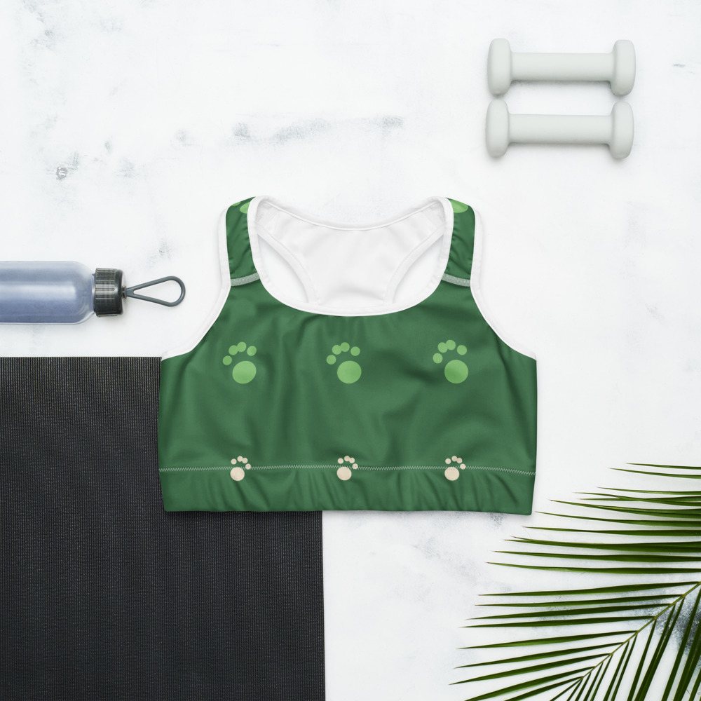 AnimalViewology Paws Sports Bra Front