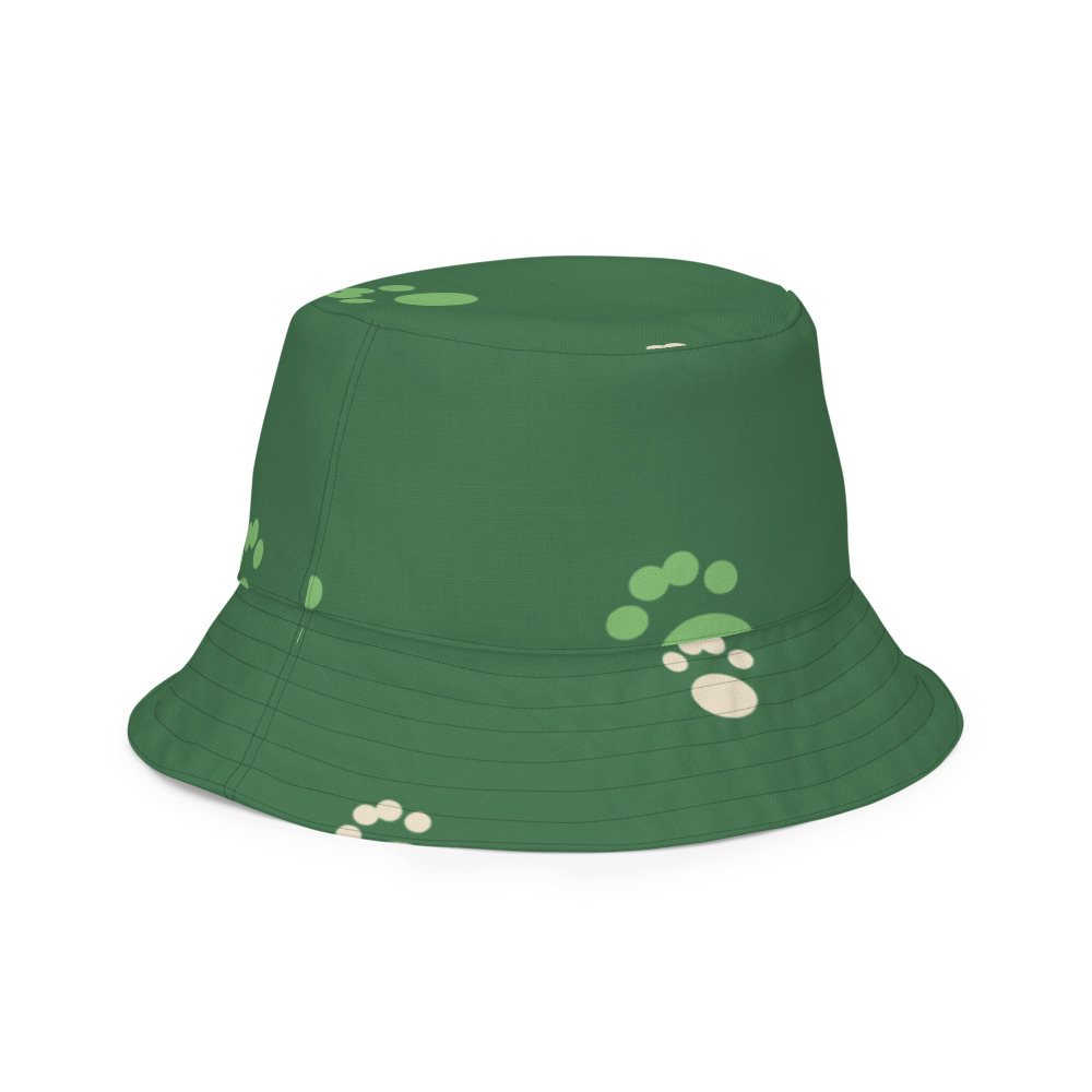 AnimalViewology Paws Bucket Hat Right Front Outside