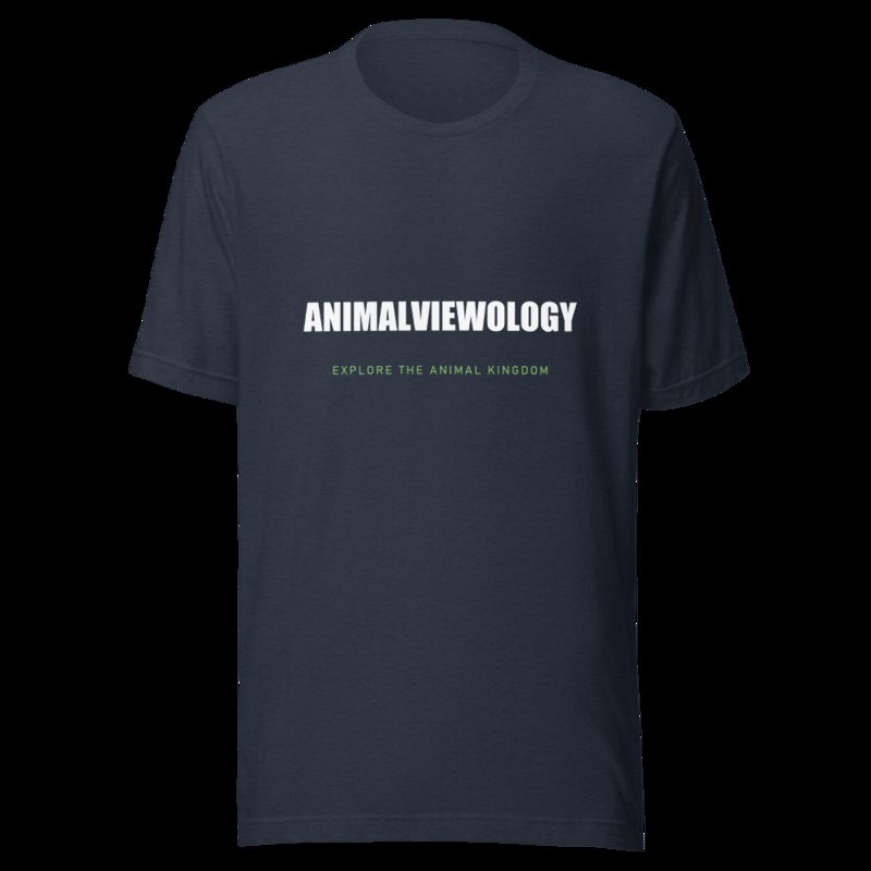 AnimalViewology Wordmark Tee Heather Navy
