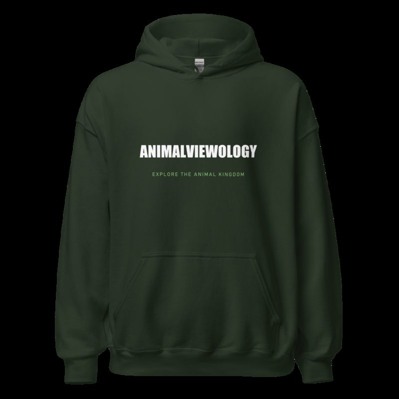 AnimalViewology Wordmark Hoodie Forest Green
