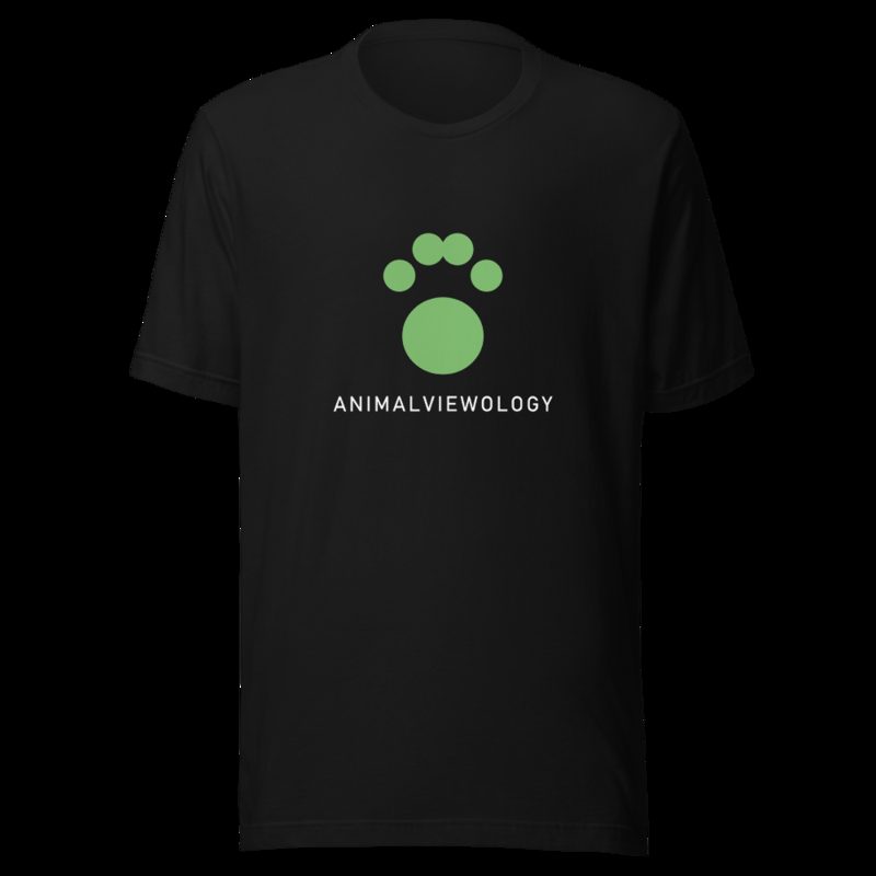 AnimalViewology Paw Tee Black