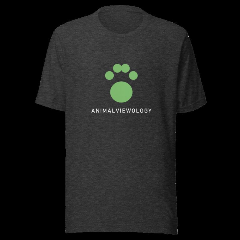 AnimalViewology Paw Tee Dark Grey Heather