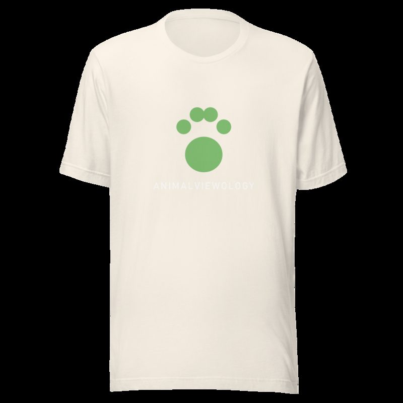 AnimalViewology Paw Tee Vintage White