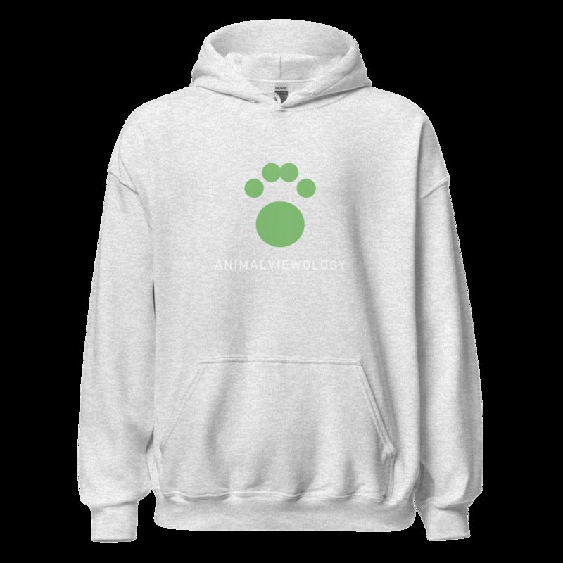 AnimalViewology Paw Hoodie Ash
