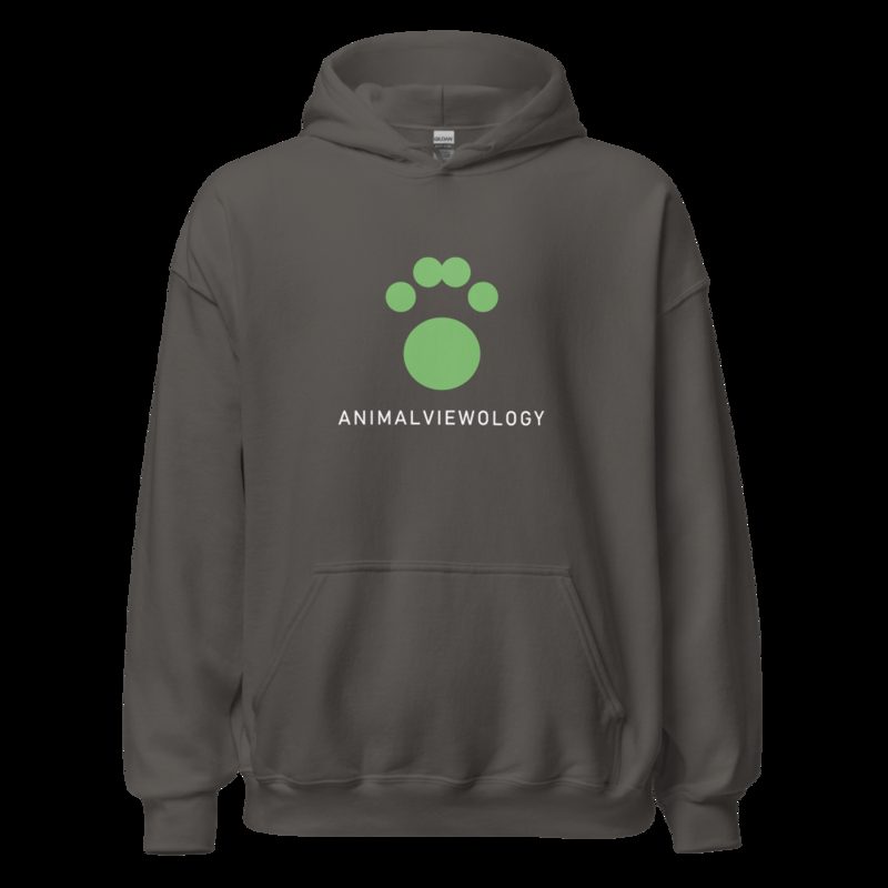 AnimalViewology Paw Hoodie Charcoal