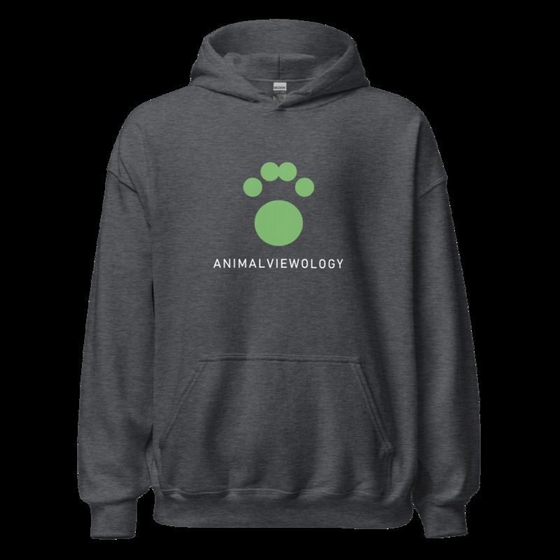 AnimalViewology Paw Hoodie Dark Heather