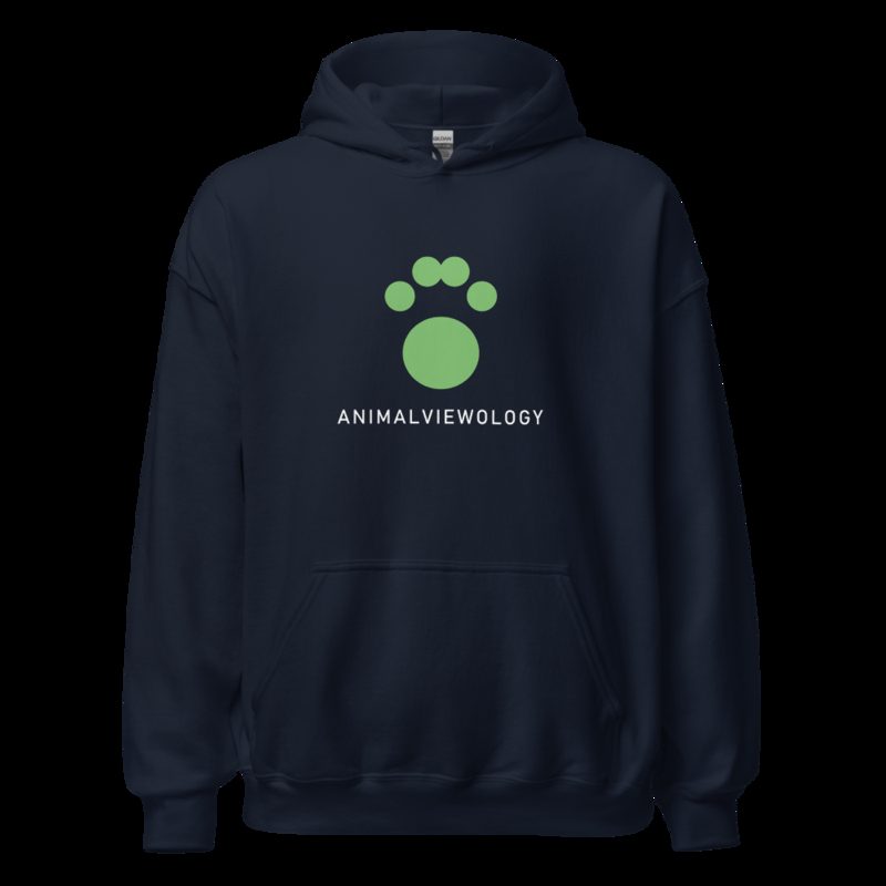 AnimalViewology Paw Hoodie Navy