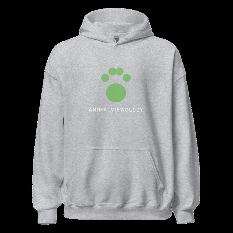 AnimalViewology Paw Hoodie Sport Grey