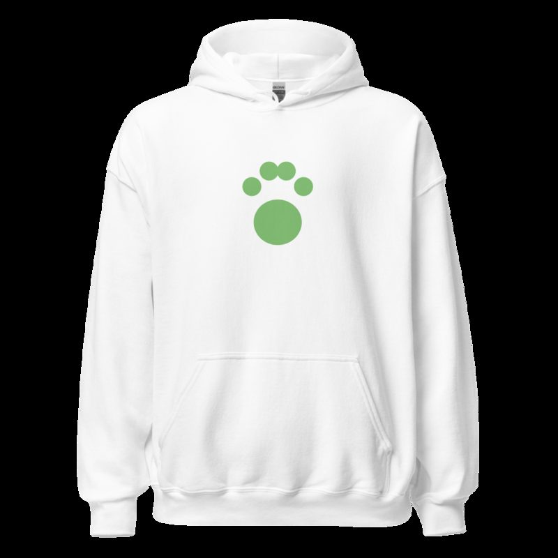 AnimalViewology Paw Hoodie White