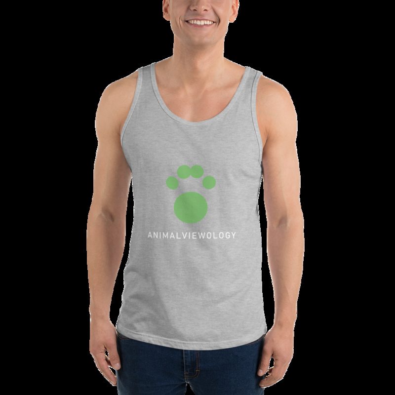 AnimalViewology Paw Tank Athletic Heather