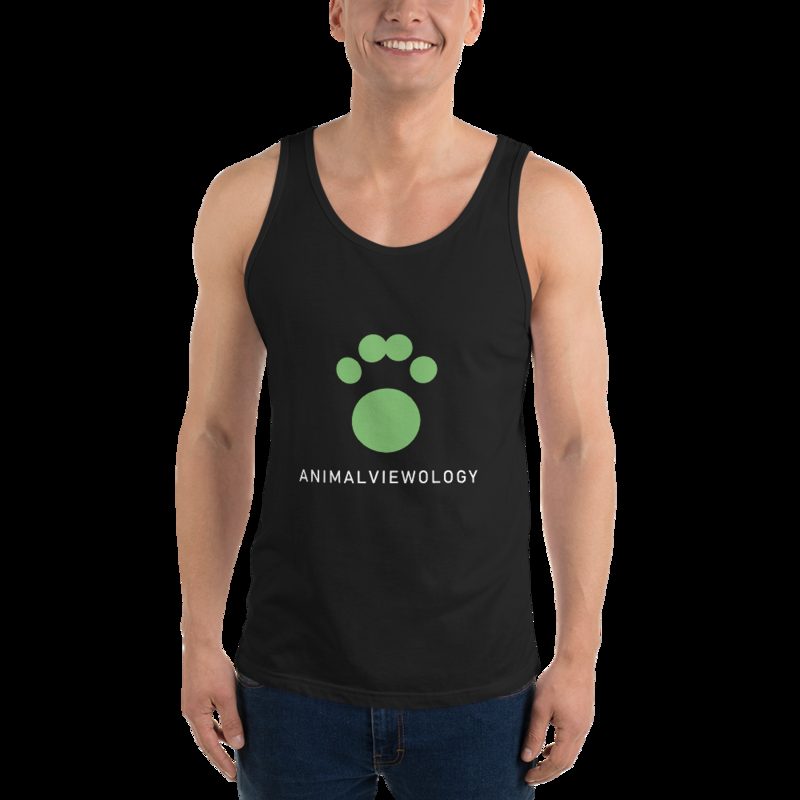 AnimalViewology Paw Tank Black