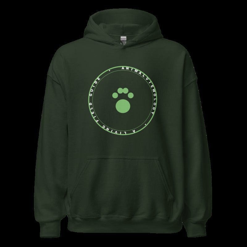 AnimalViewology Badge Hoodie Forest Green
