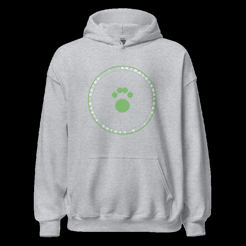 AnimalViewology Badge Hoodie Sport Grey