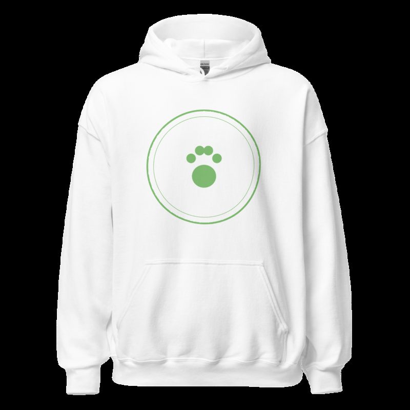 AnimalViewology Badge Hoodie White