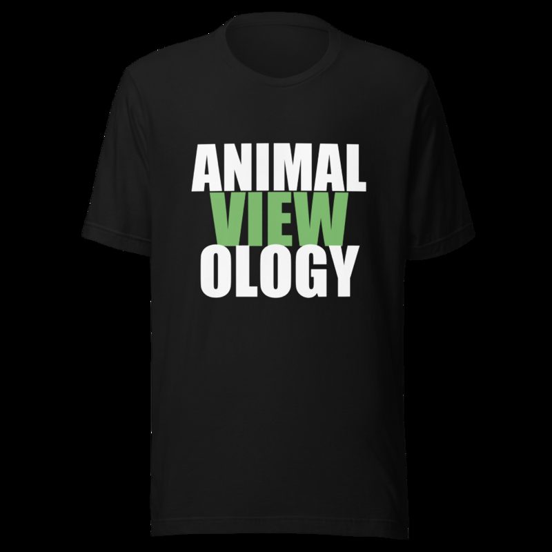 AnimalViewology Stacked Tee Black