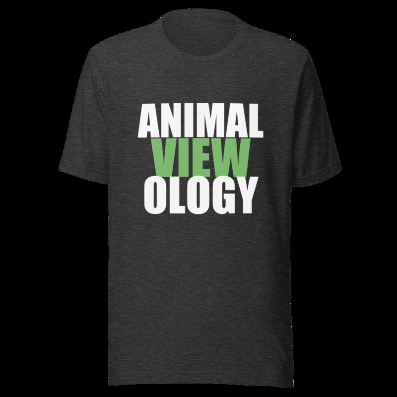 AnimalViewology Stacked Tee Dark Grey Heather