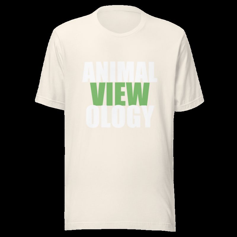 AnimalViewology Stacked Tee Vintage White