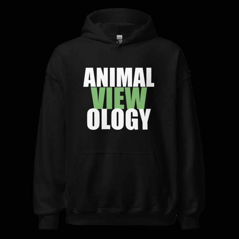AnimalViewology Stacked Hoodie Black