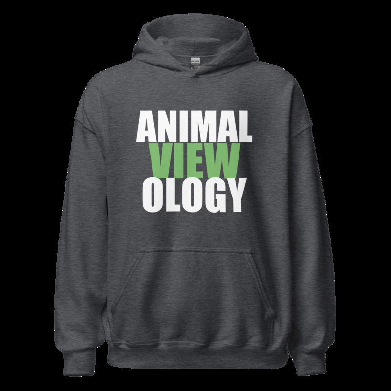 AnimalViewology Stacked Hoodie Dark Heather