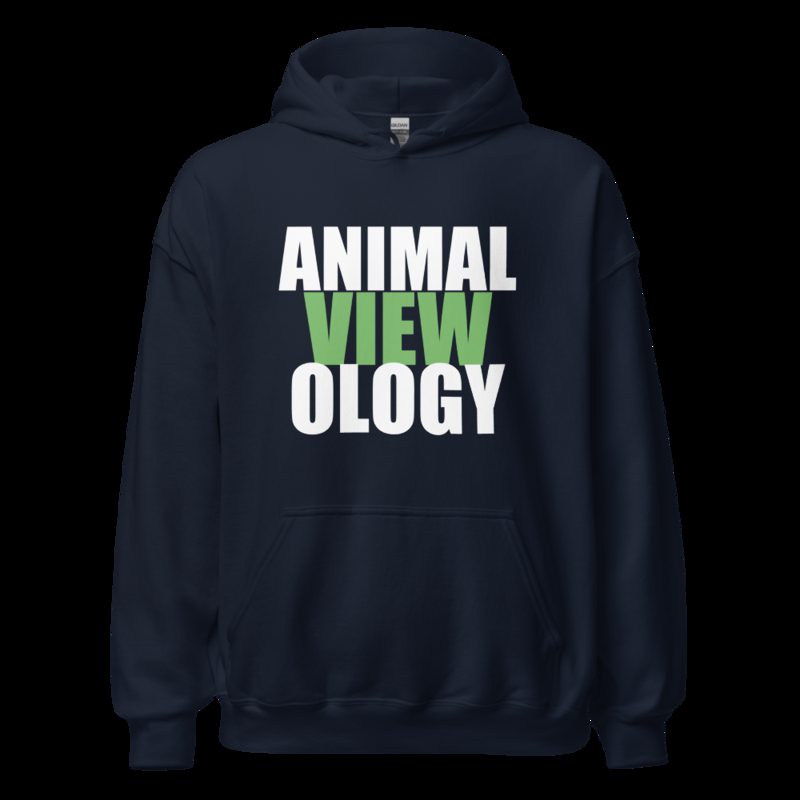 AnimalViewology Stacked Hoodie Navy