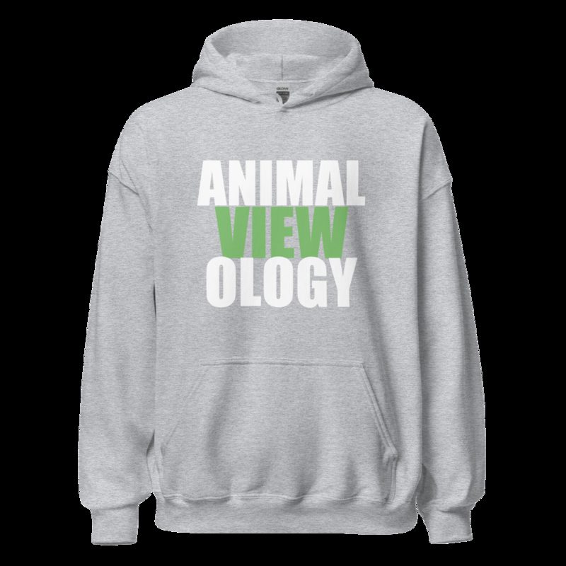 AnimalViewology Stacked Hoodie Sport Grey