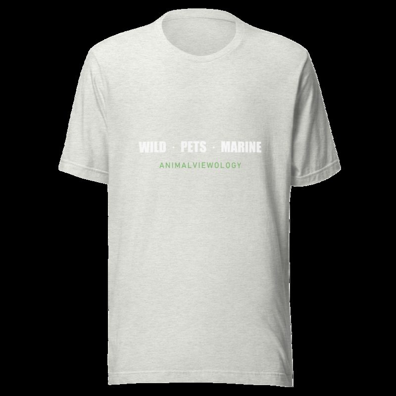 AnimalViewology Wild Pets Marine Tee Ash