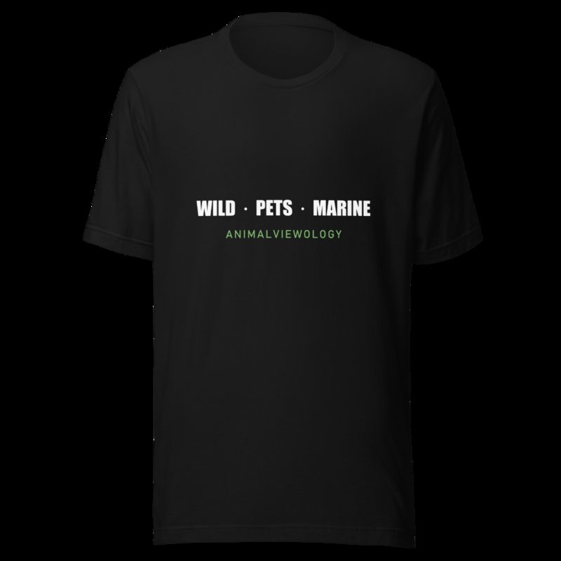AnimalViewology Wild Pets Marine Tee Black