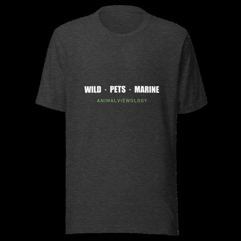 AnimalViewology Wild Pets Marine Tee Dark Grey Heather