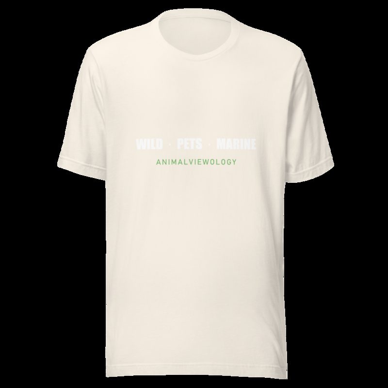 AnimalViewology Wild Pets Marine Tee Vintage White