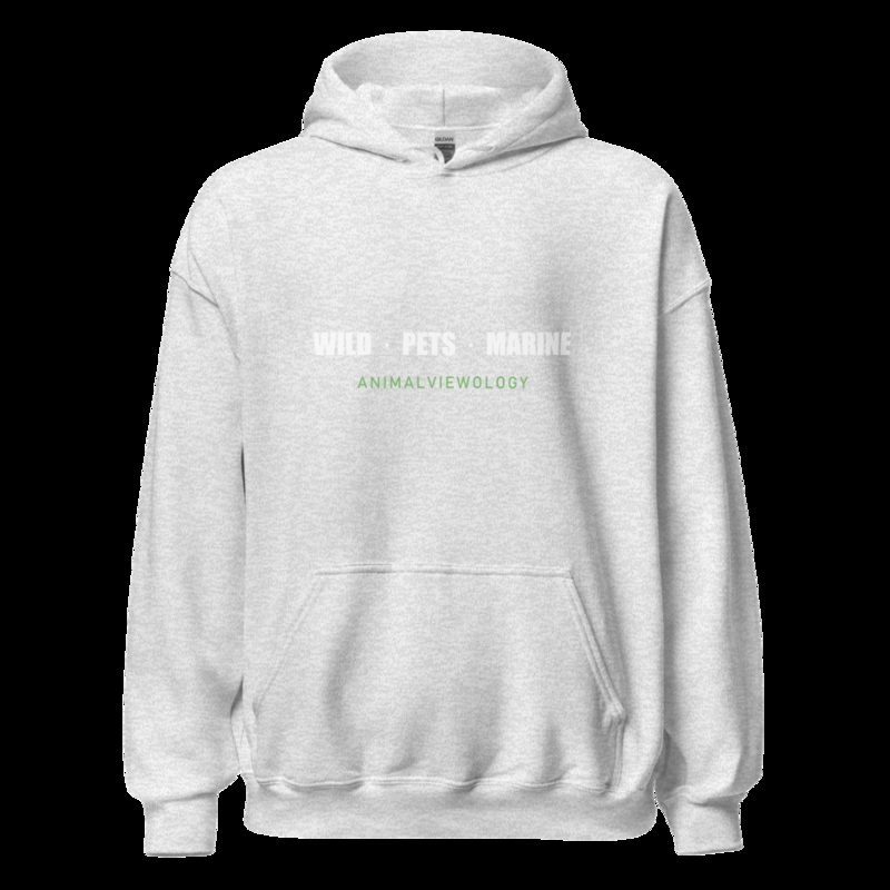 AnimalViewology Wild Pets Marine Hoodie Ash
