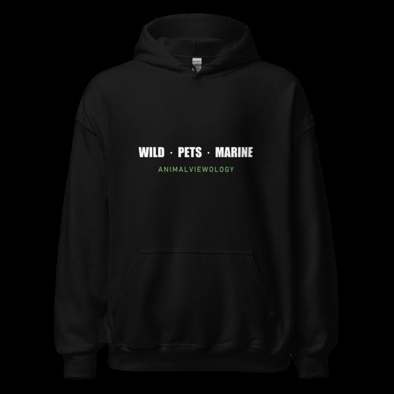 AnimalViewology Wild Pets Marine Hoodie Black