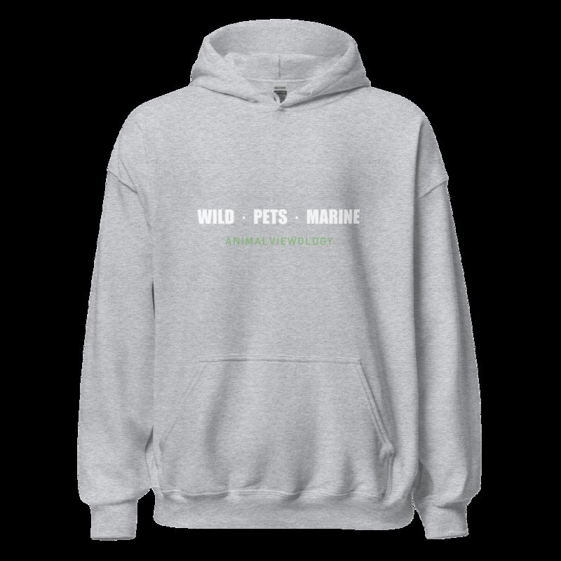 AnimalViewology Wild Pets Marine Hoodie Sport Grey