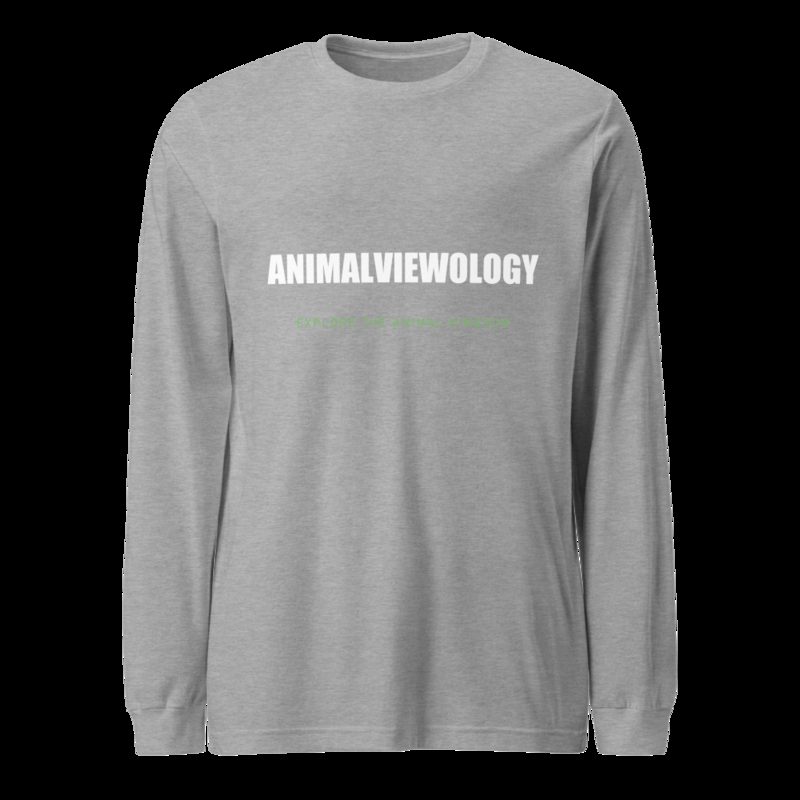 AnimalViewology Wordmark Long Sleeve Tee Athletic Heather