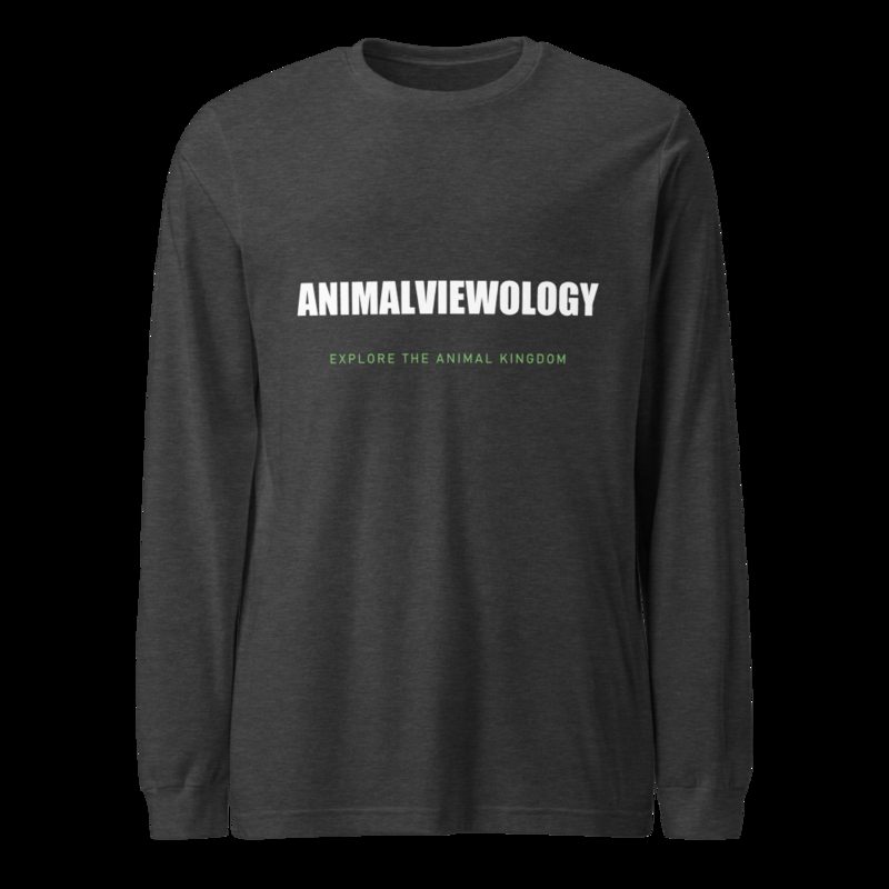 AnimalViewology Wordmark Long Sleeve Tee Dark Grey Heather