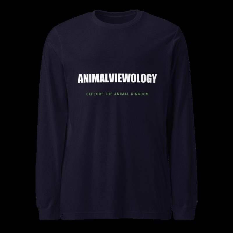AnimalViewology Wordmark Long Sleeve Tee Navy