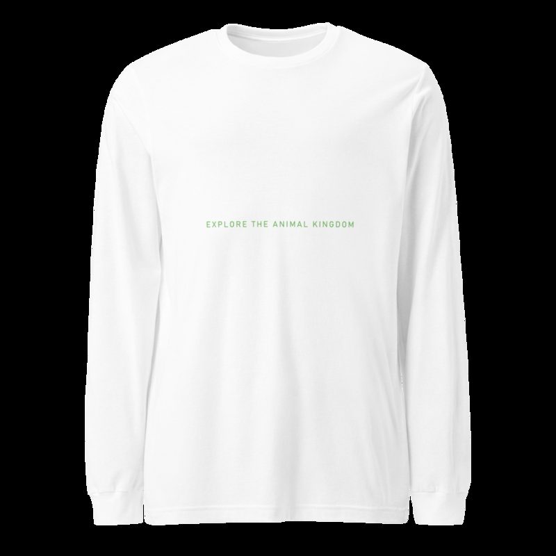 AnimalViewology Wordmark Long Sleeve Tee White