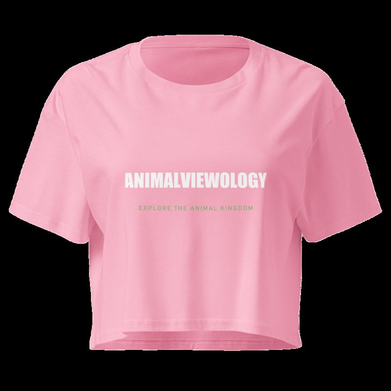 AnimalViewology Wordmark Crop Top Bubblegum