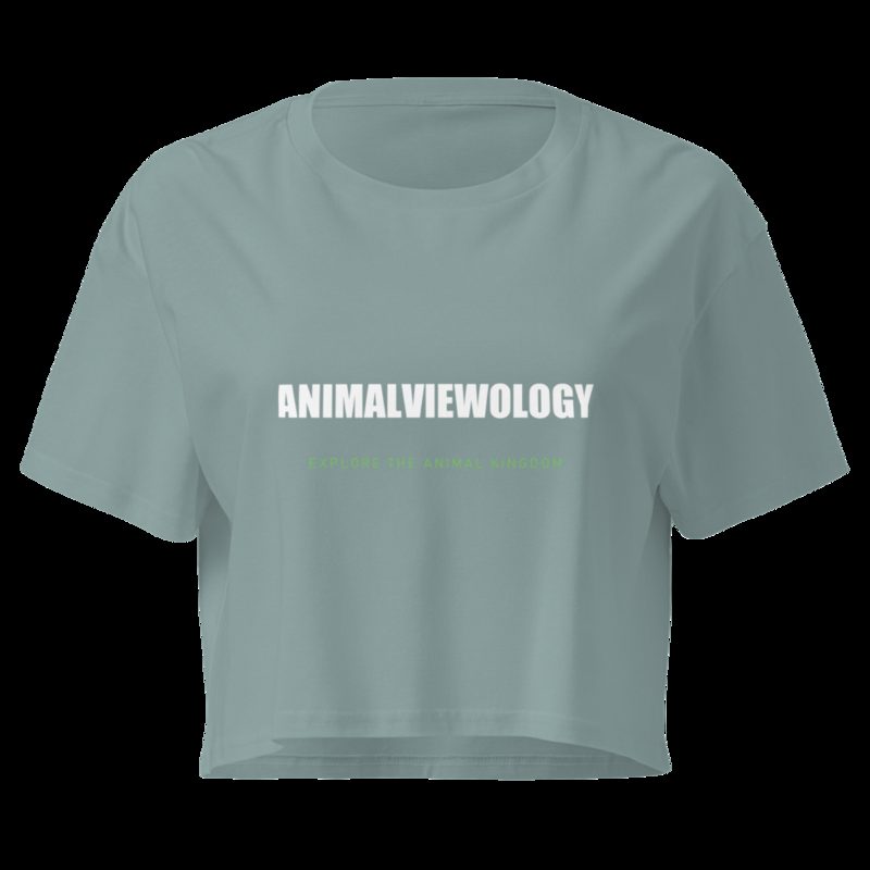 AnimalViewology Wordmark Crop Top Mineral