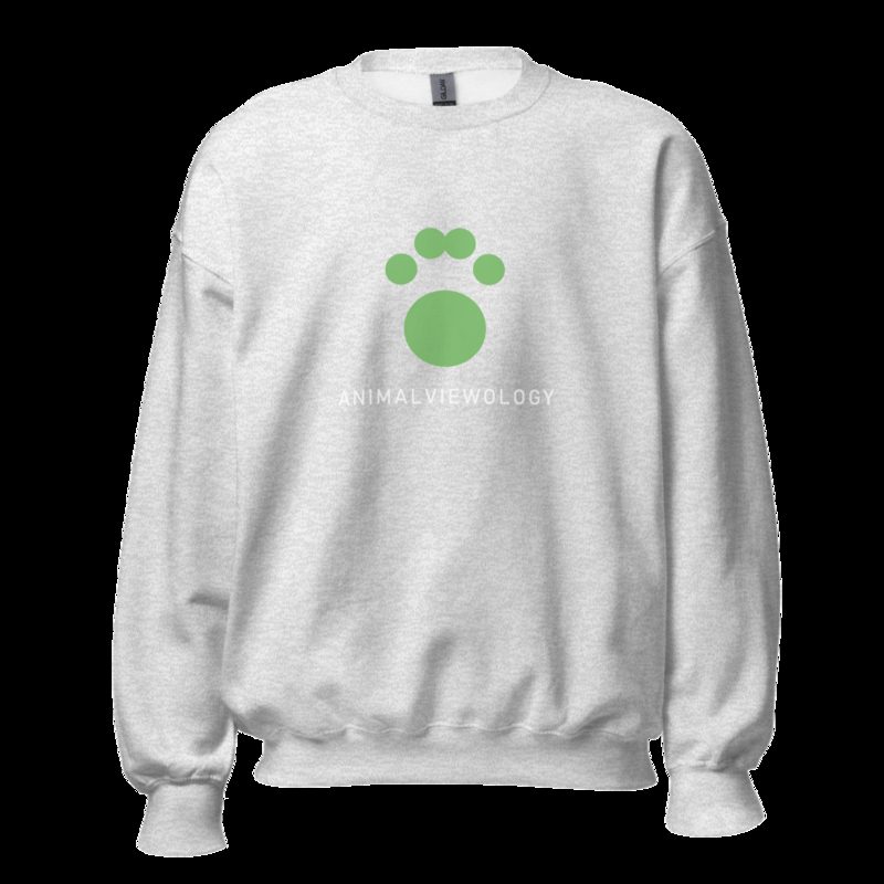AnimalViewology Paw Sweatshirt Ash
