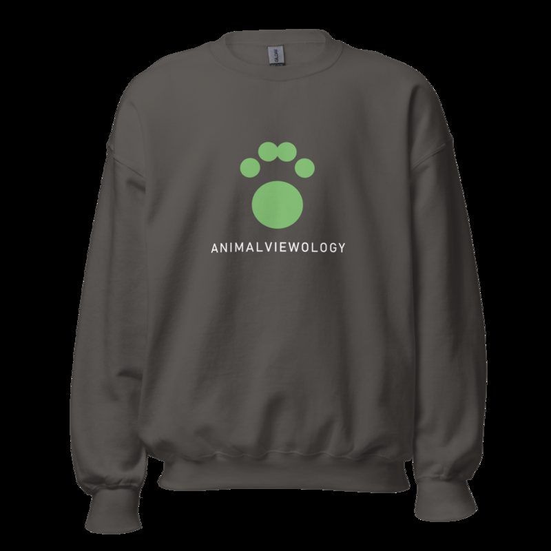 AnimalViewology Paw Sweatshirt Charcoal