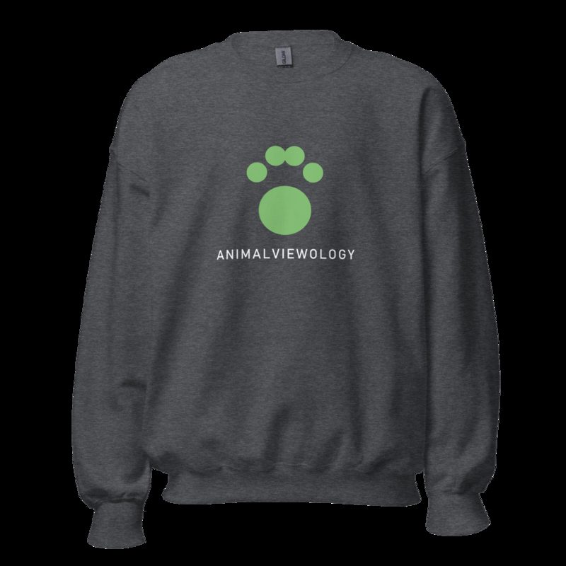 AnimalViewology Paw Sweatshirt Dark Heather