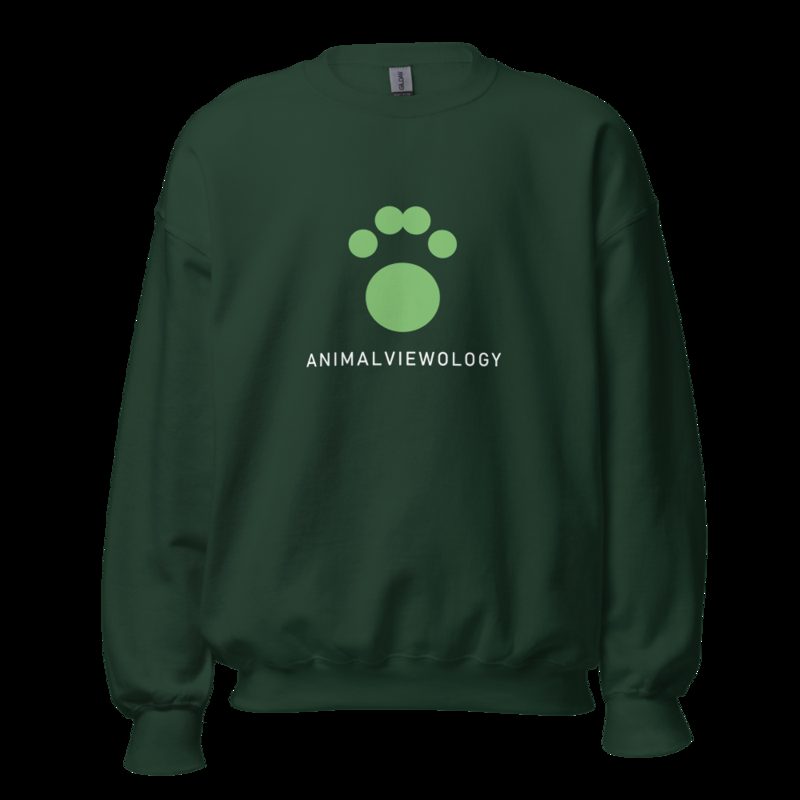 AnimalViewology Paw Sweatshirt Forest Green