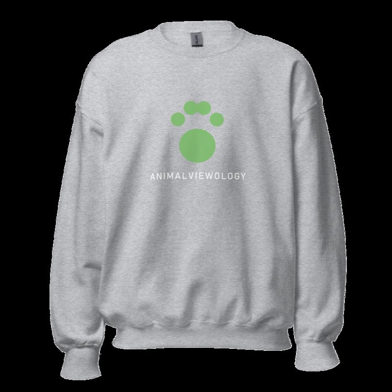 AnimalViewology Paw Sweatshirt Sport Grey