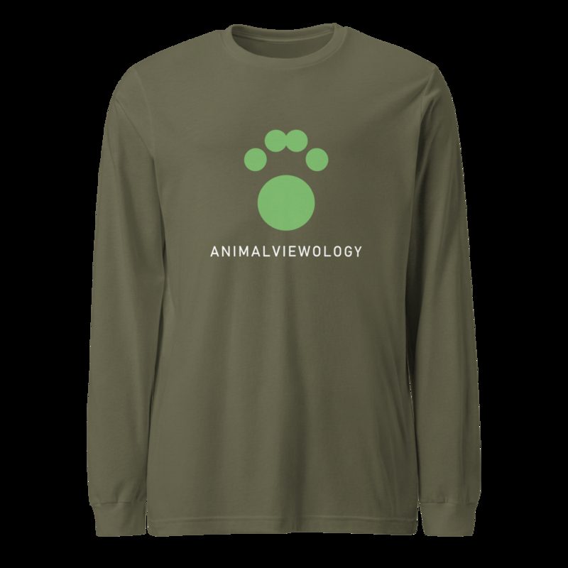 AnimalViewology Paw Long Sleeve Tee Military Green