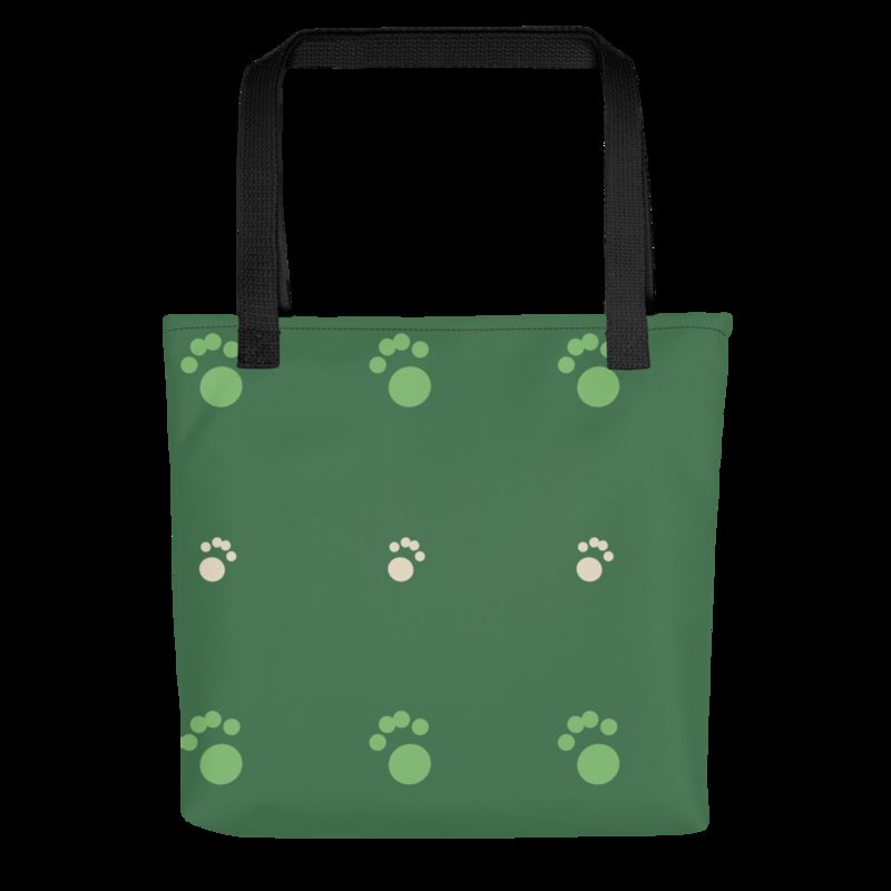 AnimalViewology Paws Tote Bag Black